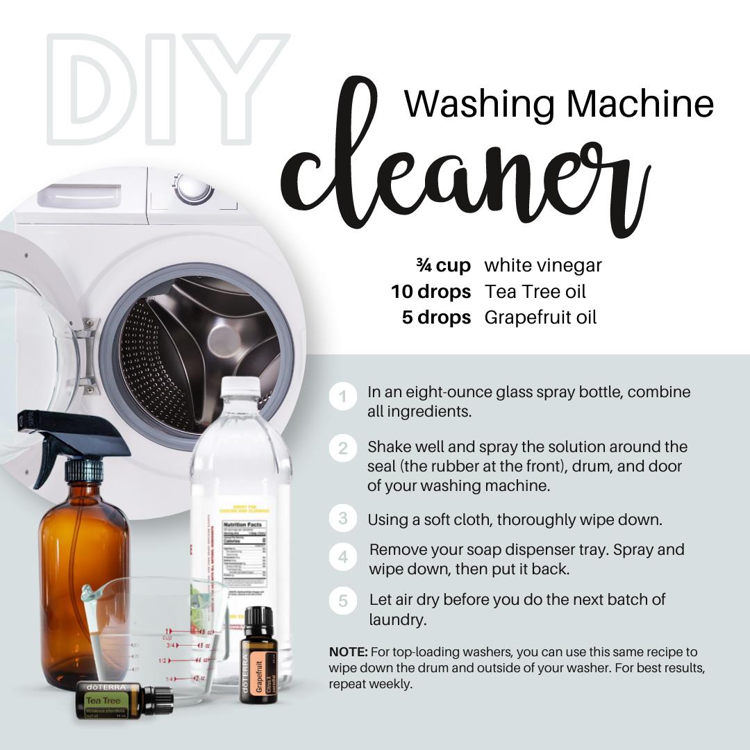 How to Clean Washing Machine {with Essential Oils} - One Essential Community